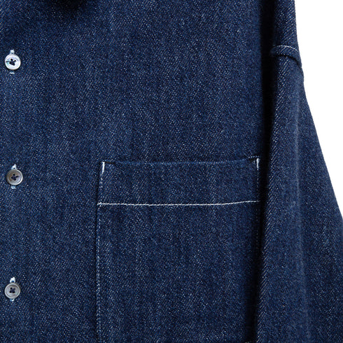 Merely Made Merely Premium Lazy Over Shirt Indigo 23FMLPR207SH Degli Uberti